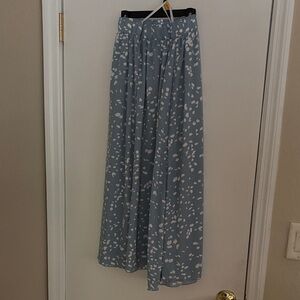 SHEIN Blue Polka Dot Maxi Skirt
